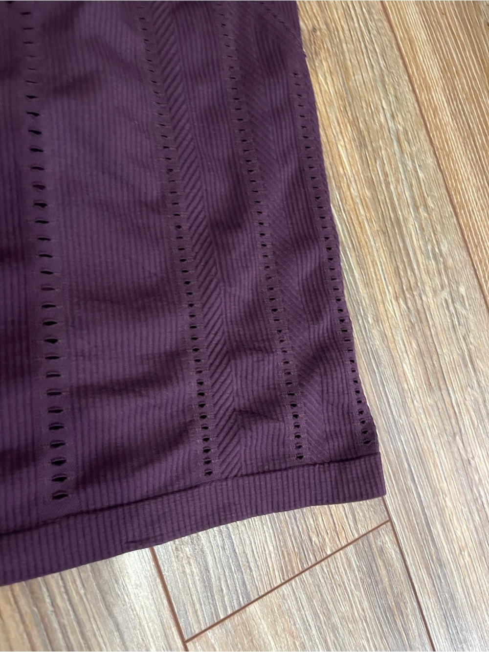 Athleta Deep Plum Ribbed Performance Tank - Picture 5 of 6